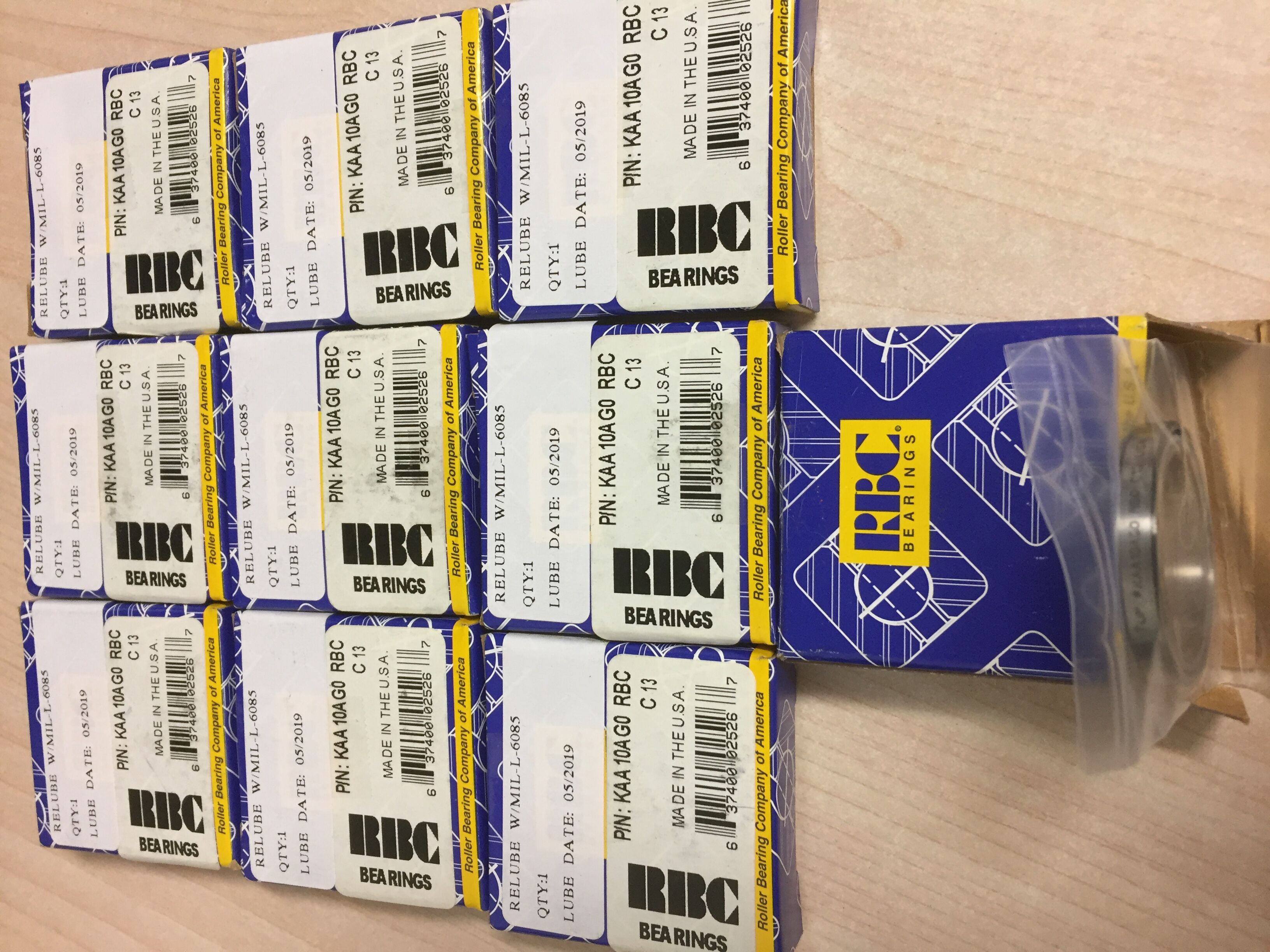美國(guó)RBC KAA10AG0薄壁軸承